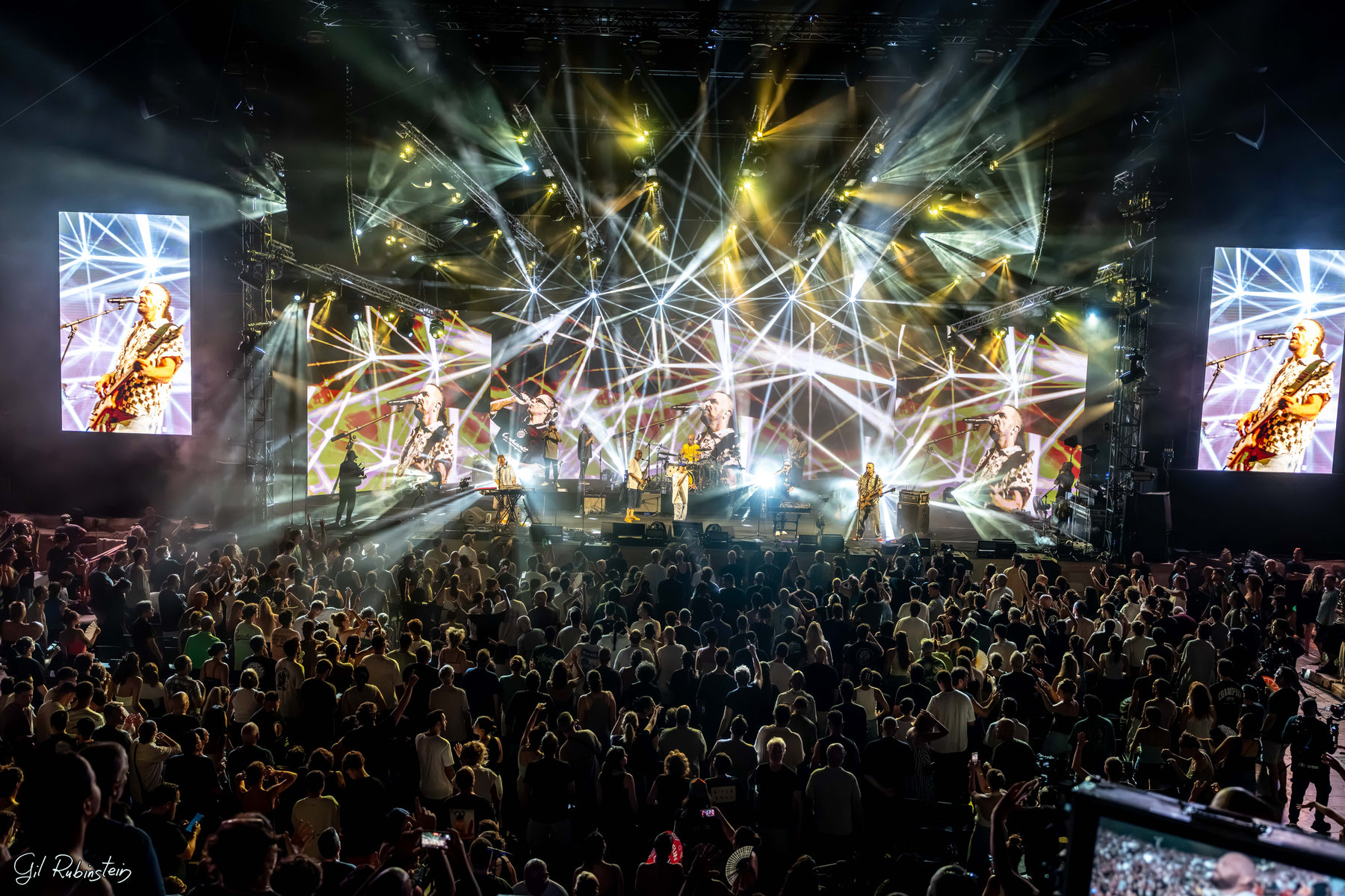 Live concert stage designed by Dan Keinan